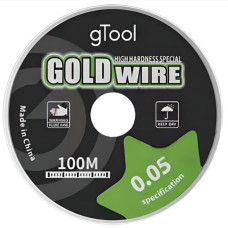 Струна для снятия тачскринов 0.05mm x 100m, gTool, золотистая