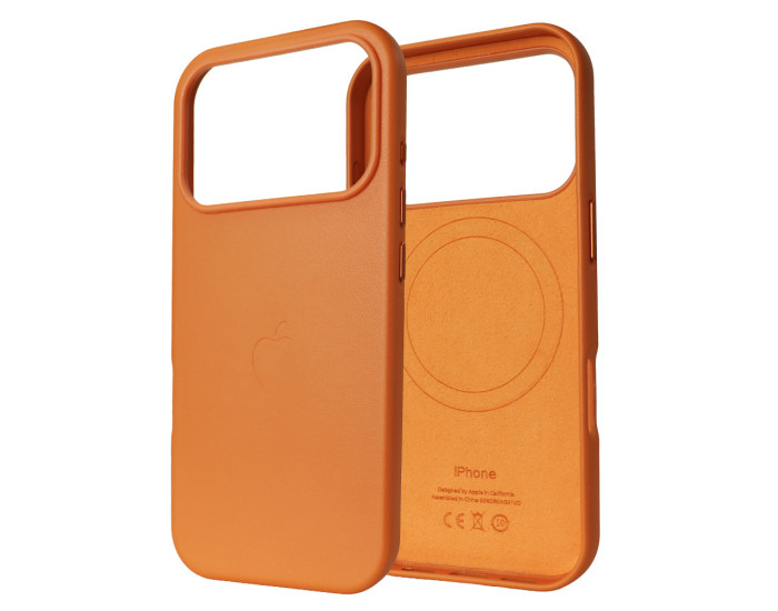 Чохол оригінал Leather Case with MagSafe and Animation iPhone 17 Pro Max (Orange)