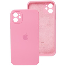 Чехол-силикон оригинал Square Cover Soft Matte Full Camera iPhone 11 (Розовый / Light pink)