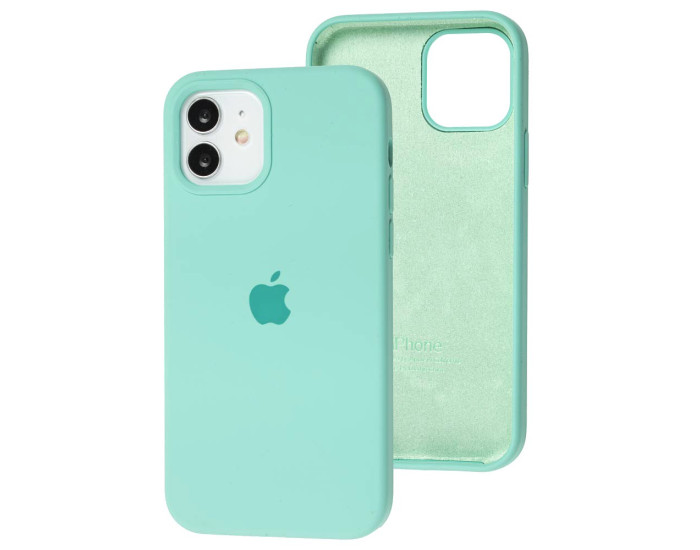 Чехол-силикон оригинал Full Soft Matte iPhone 12 /12 Pro (Бирюзовый / Beryl)