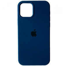 Чехол-силикон оригинал 100% Full Soft Matte iPhone 12 /12 Pro, Deep navy