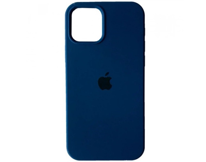 Чехол-силикон оригинал 100% Full Soft Matte iPhone 12 /12 Pro, Deep navy