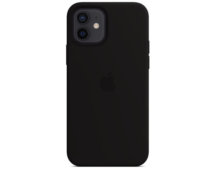 Чохол-силікон оригінал 100% Full Soft Matte iPhone 12 /12 Pro, Black