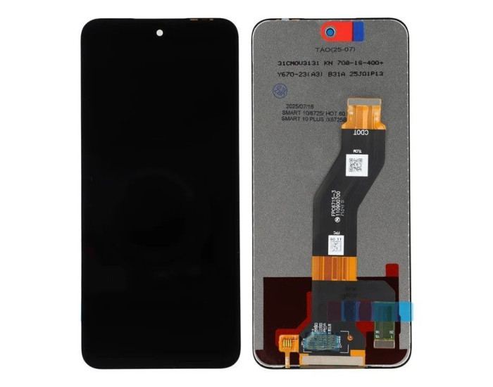 Дисплей с сенсорным экраном (модуль) Infinix Smart 10 (X6725) /Smart 10 Plus (X6725B_C, X6725B) черный, оригинал