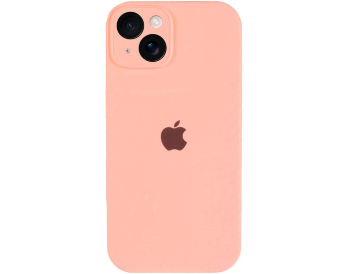 Чехол-силикон оригинал Full Camera Soft Matte iPhone 13 (Оранжевый / Cantaloupe)