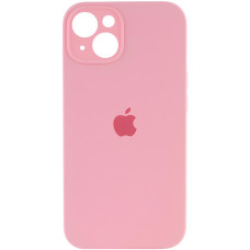 Чехол-силикон оригинал Full Camera Soft Matte iPhone 13, Light pink