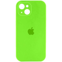 Чехол-силикон оригинал Full Camera Soft Matte iPhone 13 (Кислотно-зелёный / Acid Green)