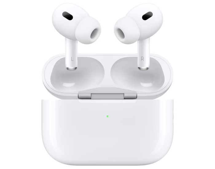 Беспроводные наушники AirPods Pro 2 (ANC) (USB-C) AAA Wireless Charging Case for Apple  (уценка,мятая упаковка) белые