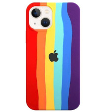 Чехол-силикон оригинал Colorfull Full Cover Soft Matte iPhone 13, Violet/Red (2)