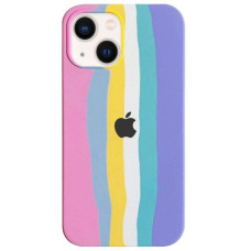 Чехол-силикон оригинал Colorfull Full Cover Soft Matte iPhone 13, Rainbow
