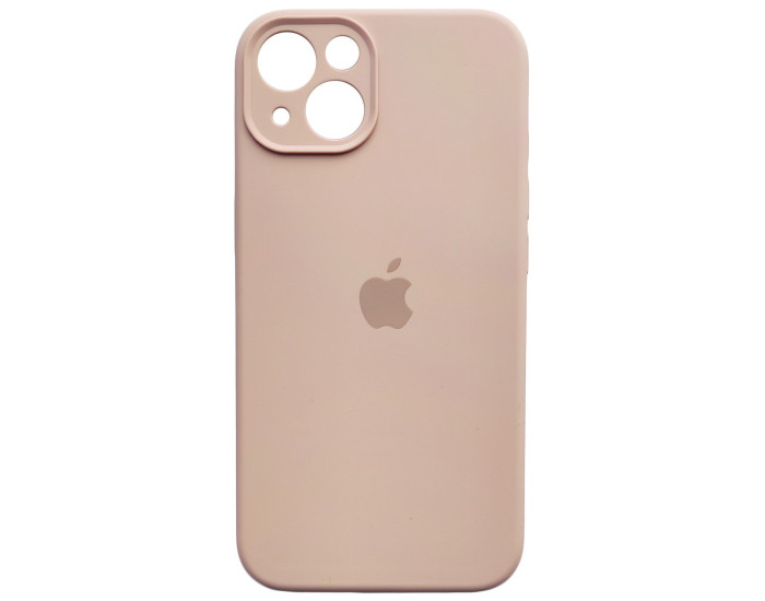 Чехол-силикон оригинал Square Cover Soft Matte Full Camera iPhone 13 Mini, Beige