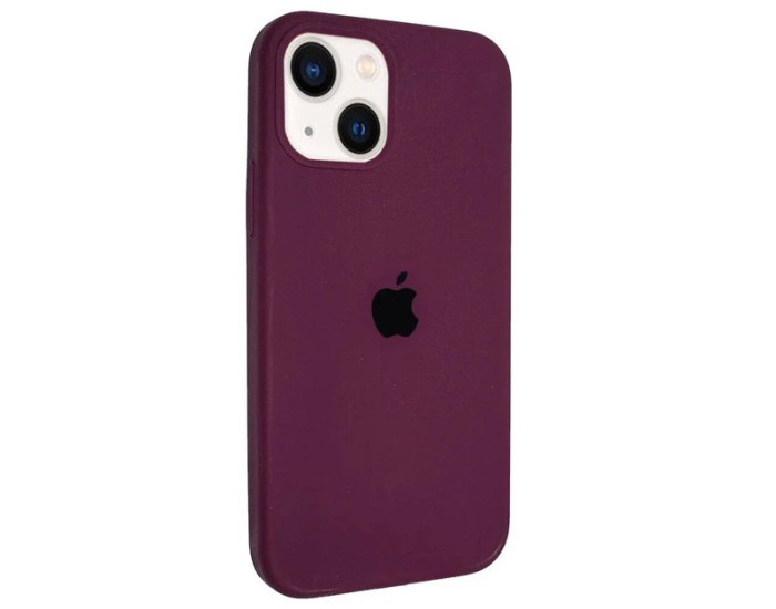 Чехол-силикон оригинал Square Cover Soft Matte Full Camera iPhone 13 Mini, Marsala