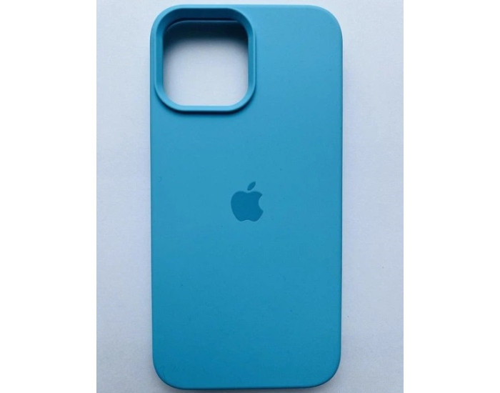 Чехол-силикон оригинал Full Soft Matte iPhone 13 Pro, Capri blue