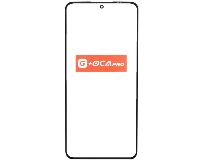 Скло фронтальне c OCA-пленкой Xiaomi Poco F5 Pro /Redmi K60 /K60 Pro, чорне, оригінал G+OCA PRo