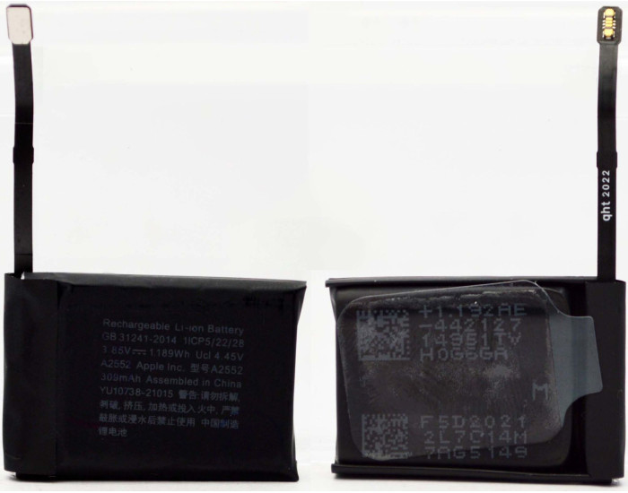 Акумулятор Apple Watch 7 45mm A2552, 352 mAh, оригінал