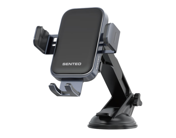 Автодержатель с безпроводной зарядкой SENTEO SH-01 Drift 1 Wireless charging Auto clamping phone holder 15W Dashboard