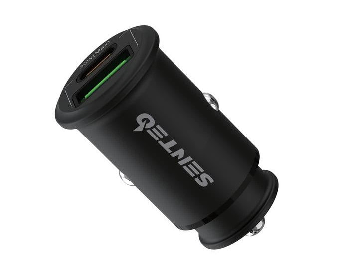 Автомобильное зарядное устройство SENTEO Q-02 Fast Car charger (USB-A+USB-C) 30W (Черный  Black)