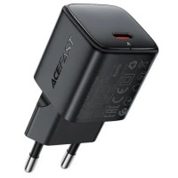 Мережеве зарядний пристрій Acefast A118 PD30W mini GaN (USB-C) чорне