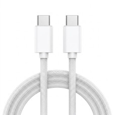 Кабель FineWoven USB-C Apple Type-C to Type-C 60W (Инструмент для извлечения SIM-карты) (без упаковки) (1m) 