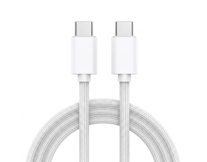 Кабель FineWoven USB-C Apple Type-C to Type-C 60W (Інструмент для вилучення SIM-карты) (без упаковки) (1m)