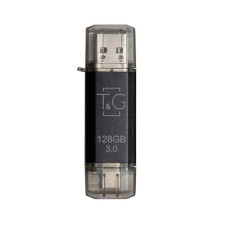 Флешка USB 3.0 128Gb T&G Star (USB-A/Type-C) 009, черная