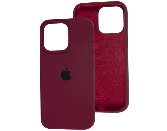 Чехол-силикон оригинал Full Soft Matte iPhone 13 Pro, Maroon