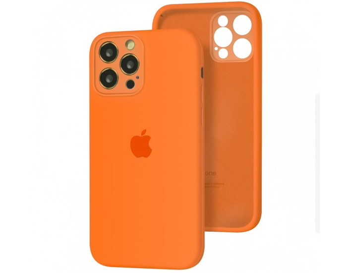 Чехол-силикон оригинал Full Camera Soft Matte iPhone 13 Pro, Kumquat
