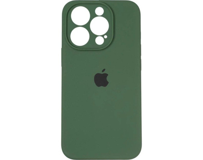 Чехол-силикон оригинал Full Camera Soft Matte iPhone 13 Pro Max, Atrovirens
