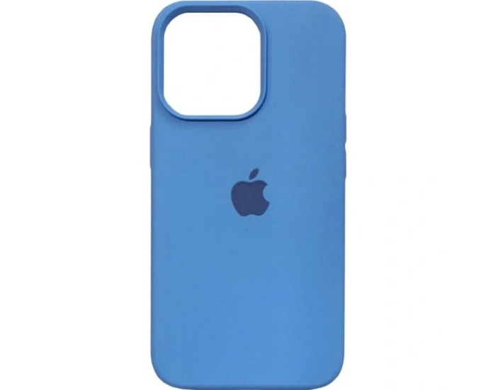 Чехол-силикон оригинал Full Soft Matte iPhone 13 Pro Max, Azure