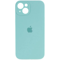 Чехол-силикон оригинал Full Camera Soft Matte iPhone 14 (Бирюзовый / Marine Green)
