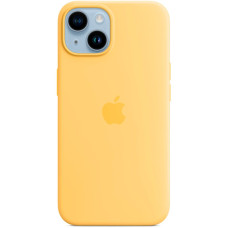 Чехол-силикон оригинал Full Soft Matte Case with MagSafe iPhone 14, Sun glow 