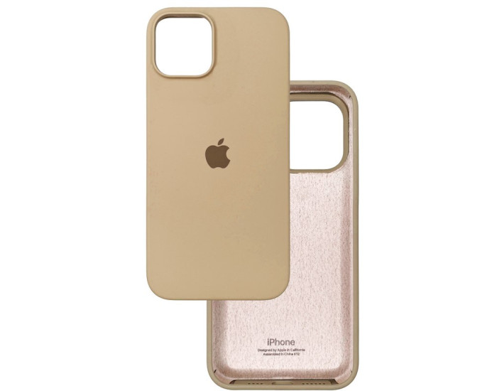 Чехол-силикон оригинал Full Soft Matte iPhone 14, Desert gold