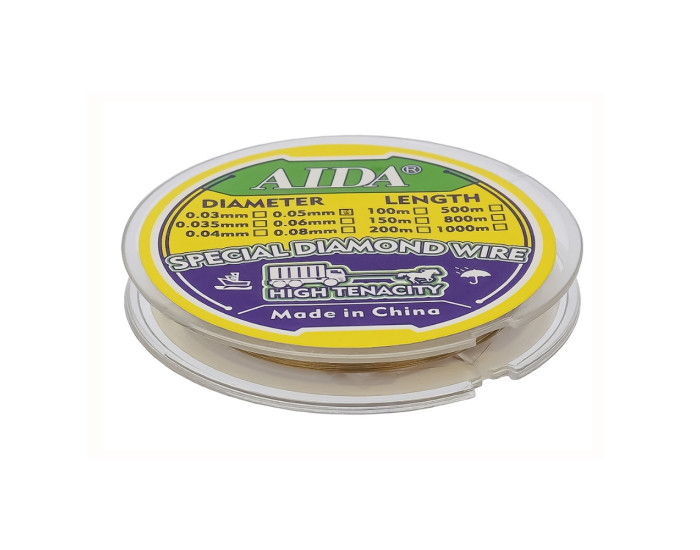 Струна для зняття тачскрінів 0.05mm x 100m, Aida, підвищеної міцності
