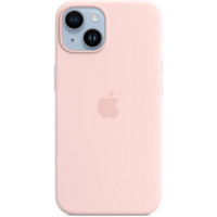 Чехол-силикон оригинал Full Soft Matte with Magsafe iPhone 14 Plus (Розовый / Chalk Pink)