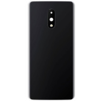 Задняя крышка для OnePlus 7, черная со стеклом камеры