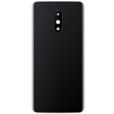 Задняя крышка для OnePlus 7, черная со стеклом камеры