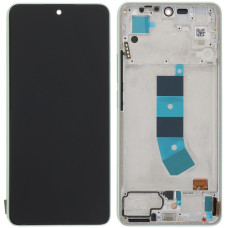 Дисплей з сенсорним екраном (модуль) Xiaomi Redmi Note 13 4G, чорний з рамкою зеленої, OLED