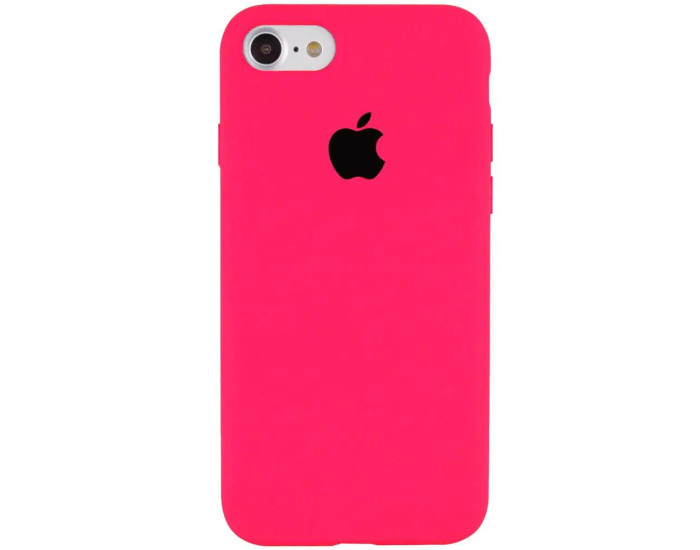 Чехол-силикон оригинал Full Cover Soft Matte iPhone 7 Plus /8 Plus, Hot pink