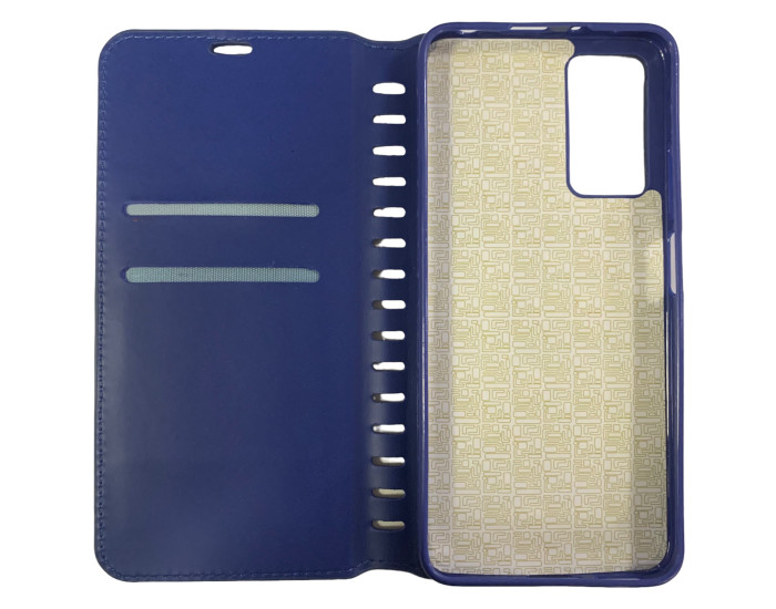 Чохол-книга Leather Folio Samsung A73 5G, синій