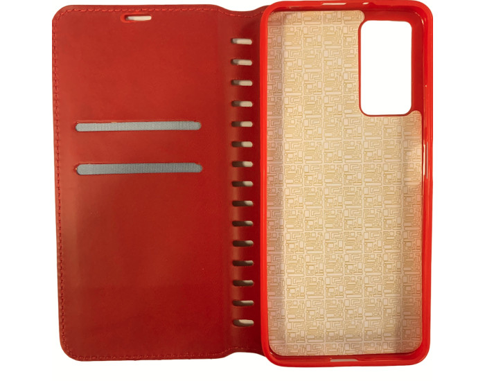Чохол-книга Leather Folio Samsung A73 5G, червоний