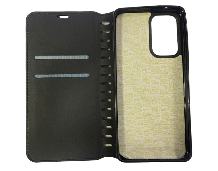 Чехол-книга Leather Folio Samsung A73 5G, черный
