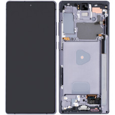 Дисплей с сенсорным экраном (модуль) Samsung N980 Note 20 /N981, черный с серой рамкой, оригинал Assembled