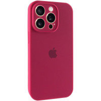 Чохол-силікон оригінал Full Camera Soft Matte iPhone 15 Pro Max, Rose red