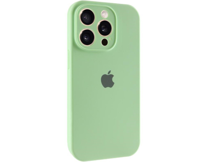 Чехол-силикон оригинал Full Camera Soft Matte iPhone 14 Pro Max, Pistachio