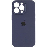 Чехол-силикон оригинал Full Camera Soft Matte iPhone 15 Pro (Темно-синий / Midnight blue)