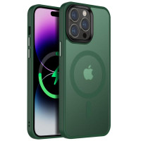Чехол-силикон Ummi Colorful with MagSafe iPhone 13 Pro, темно-зеленый