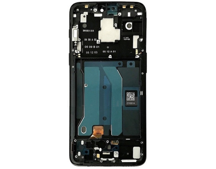 Дисплей с сенсорным экраном (модуль) OnePlus 6 A6003, черный с рамкой оригинал