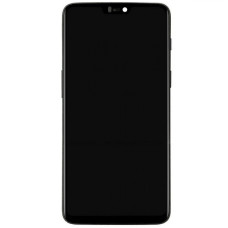 Дисплей с сенсорным экраном (модуль) OnePlus 6 A6003, черный с рамкой оригинал