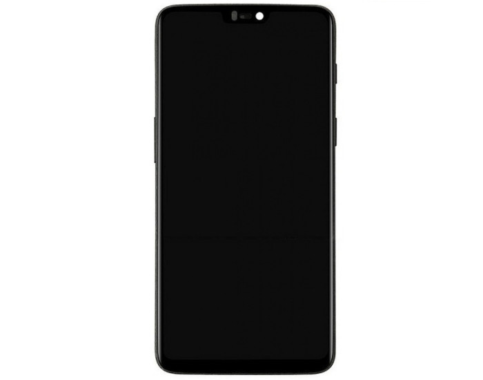 Дисплей с сенсорным экраном (модуль) OnePlus 6 A6003, черный с рамкой оригинал