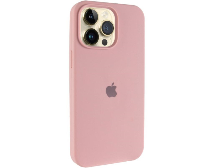 Чехол-силикон оригинал Silicone Case Full Protective with MagSafe для Apple iPhone 15 Pro Max (Розовый / Pink Sand)